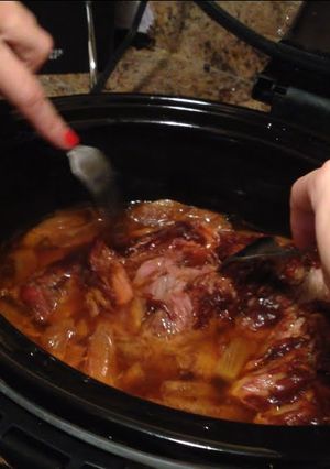 A picture of Dr. Pepper Pulled Pork.
