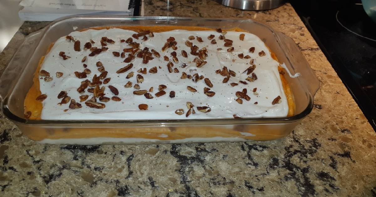 Pumpkin Delight Dessert Recipe by Helen Klassen - Cookpad