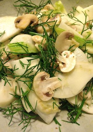 A picture of Fennel and Turnip Salad.