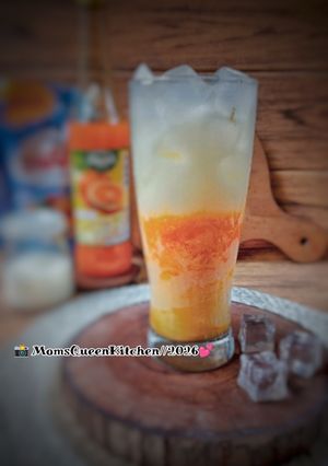 Foto resep Es Jeruk Susu