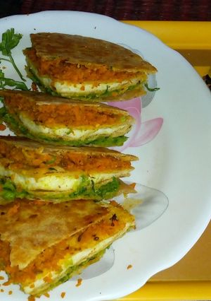 A picture of Layered paratha.