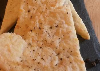 Easiest Way to Make Delicious Cheese Cracker Crisps