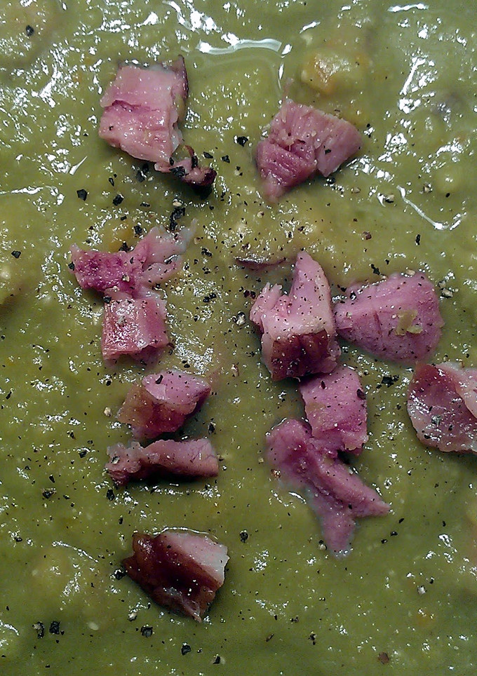 A picture of 'On the Mark' Split Pea Soup.