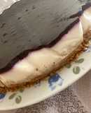 596. Cheesecake de arándanos y limón sin horno (postre)