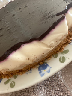Una foto de 596. Cheesecake de arándanos y limón sin horno (postre)