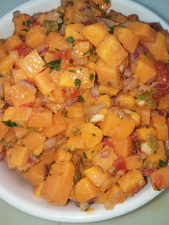 A picture of Sweet potato salsa.