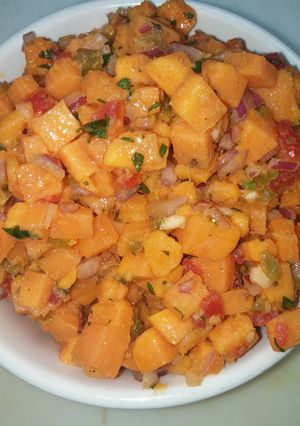 A picture of Sweet potato salsa.