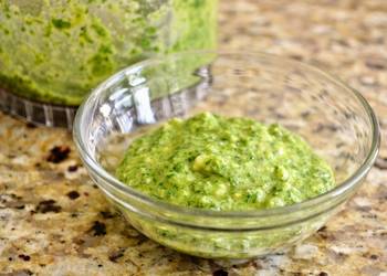 Easy Fast Cooking Arugula Pesto Genovese Very Delicious