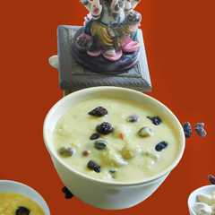 Pall payasam with almond milk, rice dumplings, (Paal kozhukattai in Tamil)-レシピのメイン写真