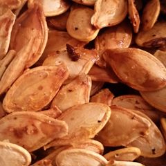 A picture of Salt and Pepper Roasted Pumpkin Seeds.