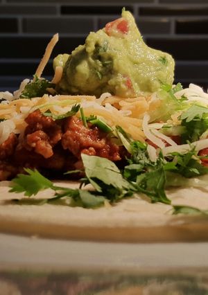 A picture of Mexican ground chicken.