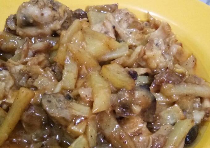 Langkah Mudah untuk Menyiapkan Ayam masak keju yang Lezat Sekali