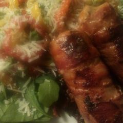 A picture of Bacon Wrapped Stuffed Sausages.