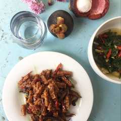 รูปของ Sambal goreng tempe ikan asin