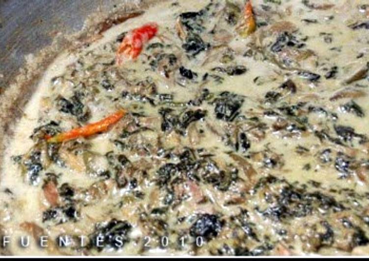 Recipe of Perfect Bulusan Laing/Pangat na Gabi (Taro Stew)