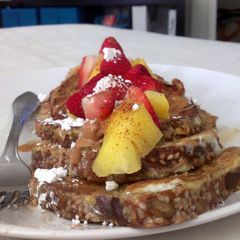 A picture of Protein Strawberry Mango French Toast.