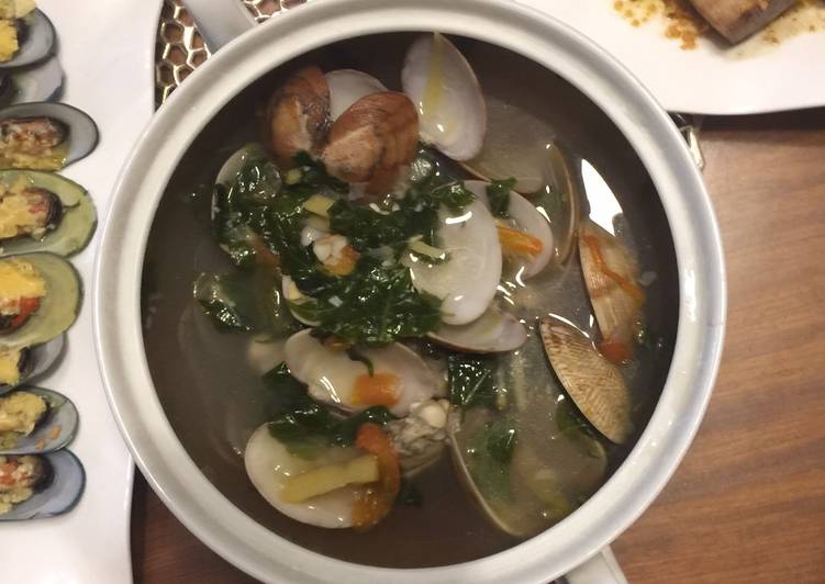 Simple Way to Make Homemade Clams in Broth / Clear Soup