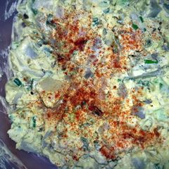 A picture of No fuss tater salad.
