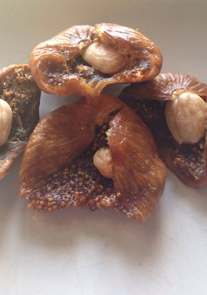 A picture of Almond Stuffed Figs.