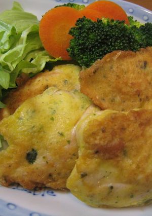 A picture of Tender Chicken Breast and Cheese Picatta.
