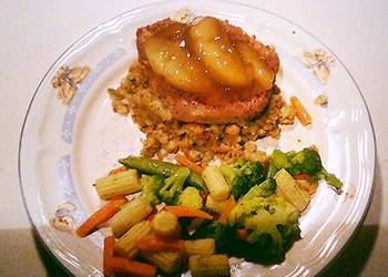 Easiest Way to Make Appetizing Pork Chops with Apple and Stuffing