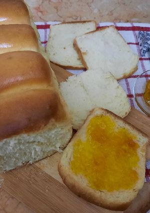 صورة لوصفة خبز التوست الابيض بالطريقة اليابانية 🍞🍞