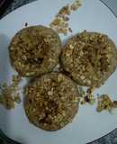 Muffins de salvado de trigo con semillas de sésamo y granola