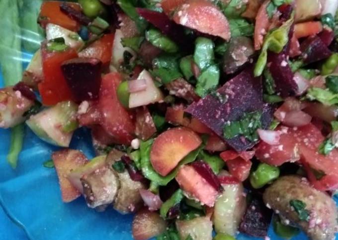 Step-by-Step Guide to Make Homemade Rainbow salad