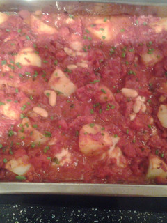 A picture of Greek style chicken.