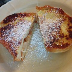 A picture of Pear & Havarti French Toast.