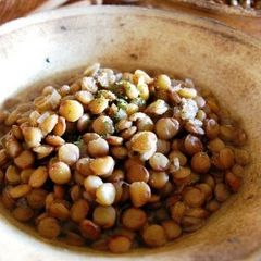 A picture of Braised Lentils.
