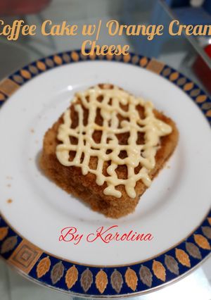 Foto resep Coffee Cake with Orange Cheese Cream