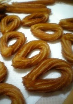 A picture of Churros Dough Made in the Microwave with Soy Milk and Brown Sugar (Japanese-Style Flavors).