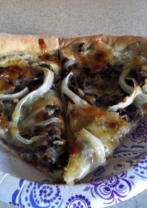 A picture of Pizza Dough And White Sauce Recipe.