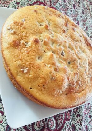 عکسی از دستور کیک موز و گردو
