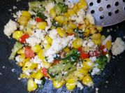 A picture of broccoli and sweet corn salad
