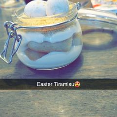 A picture of Easter Tiramisu.