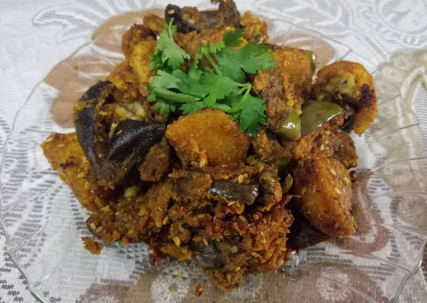 Stir fry Baingan aloo