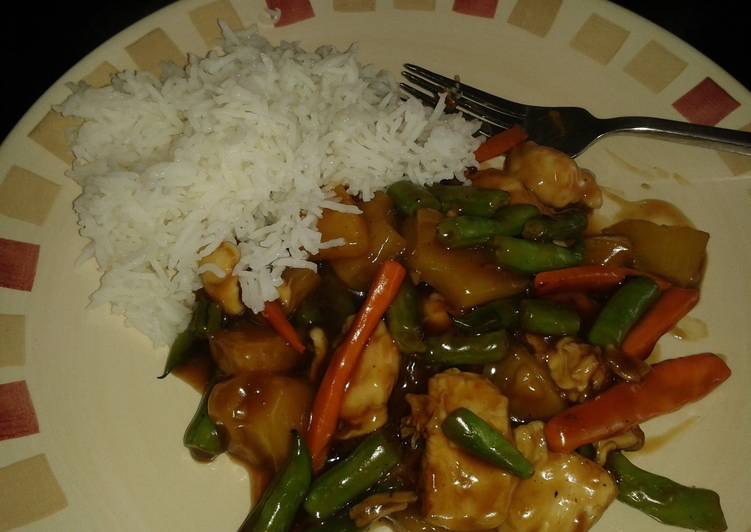 Steps to Prepare Homemade Low Fat Sweet and Sour Chicken