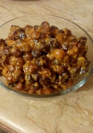 A picture of Spicy chick peas/Bengal gram.