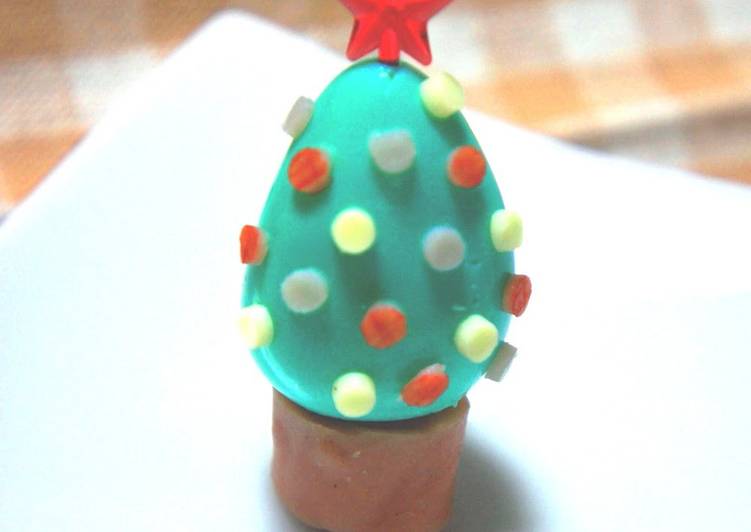 quail egg christmas tree for lunchboxes recipe main photo