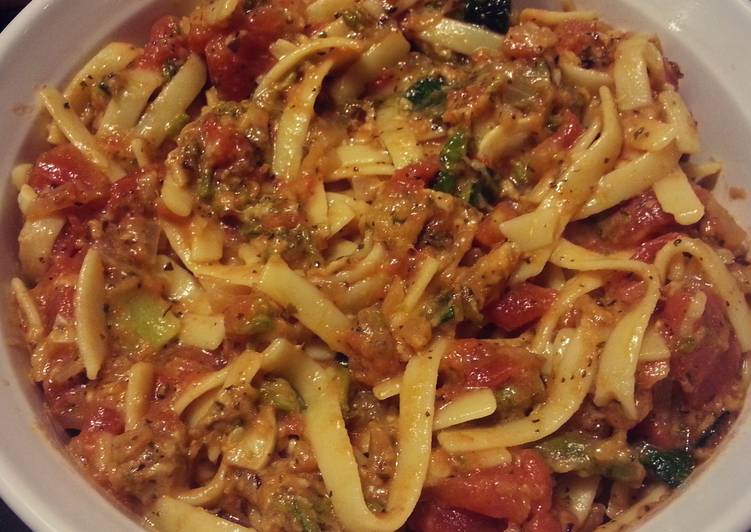 Steps to Prepare Quick Roasted Vegetable Pasta