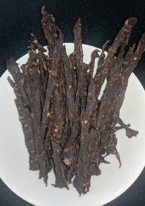 A picture of Beef Jerky.