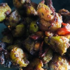 Pointed gourd and Potatoes stir fry A picture of Pointed gourd and Potatoes stir fry.
