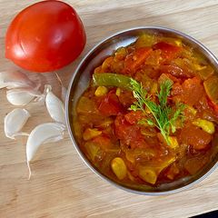 A picture of Tomato Garlic Sabji.