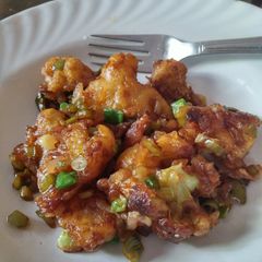 A picture of Cauliflower Manchurian.