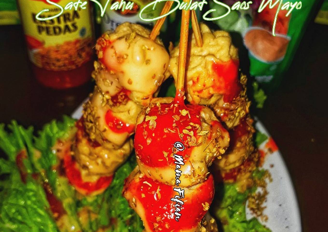 Sate Tahu Bulat Saos Mayo