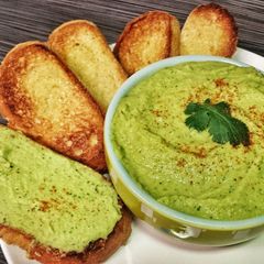 A picture of Cilantro Hummus.