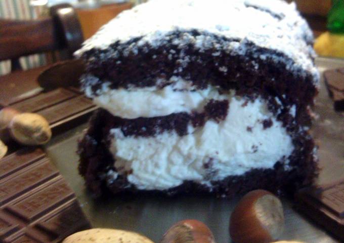 Recipe of Super Quick chocolate cake roll