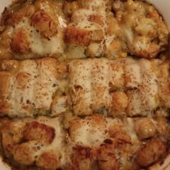 A picture of Tater Tot Casserole With A Twist.